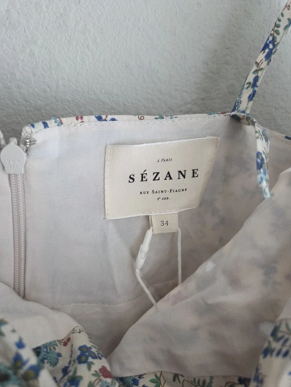 Sezane printed broderie